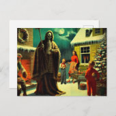 Horror Spooky Kerstwinter Briefkaart (Voorkant / Achterkant)