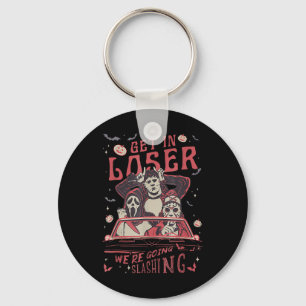Horror Spooky Movie Lover Retro Halloween Sleutelhanger