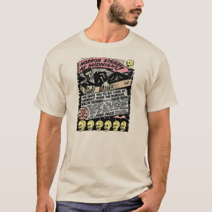 Horror Strikes bij middernacht Spook Show Art T-shirt