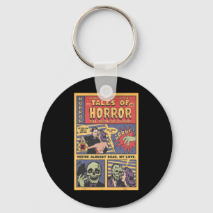 Horror stripboek Retro Halloween Spooky S Sleutelhanger