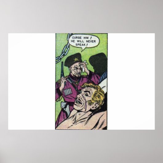 Horror  strips | 60s Retro-stripboeken Poster (Voorkant)
