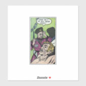 Horror  strips | 60s Retro-stripboeken Sticker (Vel)