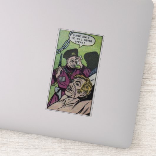 Horror  strips | 60s Retro-stripboeken Sticker (Detail)