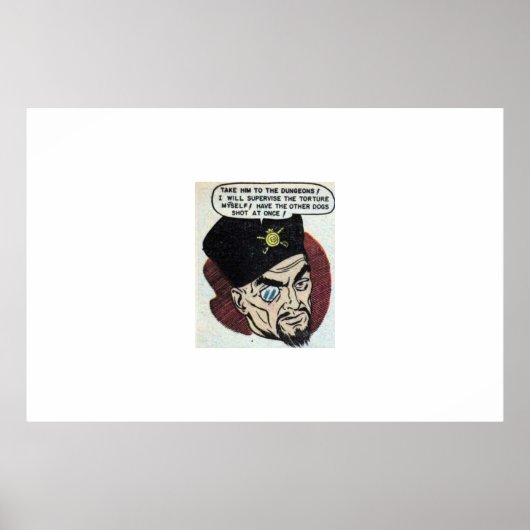 Horror strips | 80s Retro-stripboeken Poster (Voorkant)