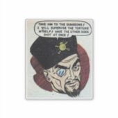 Horror strips | 80s Retro-stripboeken Sticker (Voorkant)