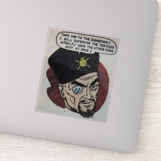 Horror strips | 80s Retro-stripboeken Sticker (Detail)