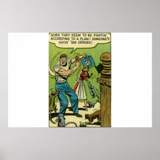 Horror strips | Gouden leeftijd 1950 Poster (Voorkant)