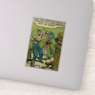 Horror  strips   Gouden leeftijd 1950 Sticker