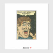 Horror  strips | Klassiek stripboek Sticker (Vel)
