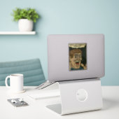 Horror  strips | Klassiek stripboek Sticker (Laptop op bureau)