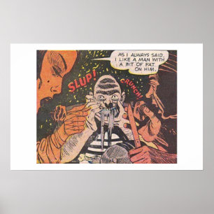 Horror strips Recombinaire boeken uit de jaren Poster