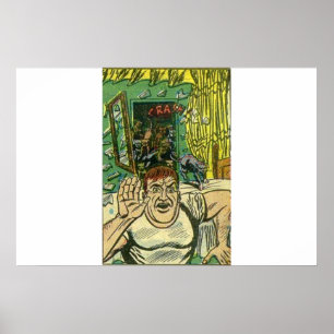 Horror  strips   Scary classic comic book Poster