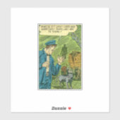 Horror  strips | Schijnbaar oud stripboek Sticker (Vel)