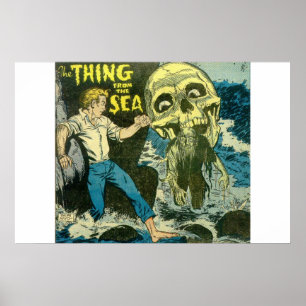 Horror  strips uit de jaren tachtig voor stripverh poster