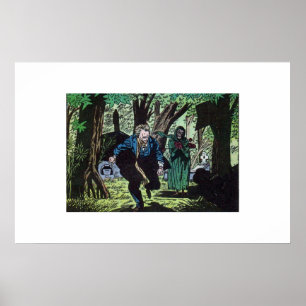 Horror  strips uit de jaren zeventig voor stripver poster