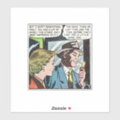 Horror  strips van 50 jaar | klassiek en retro sticker (Vel)