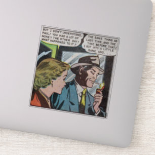 Horror  strips van 50 jaar   klassiek en retro sticker