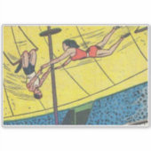 Horror  strips van 60 jaar | oud, klassiek en retr sticker (Voorkant)