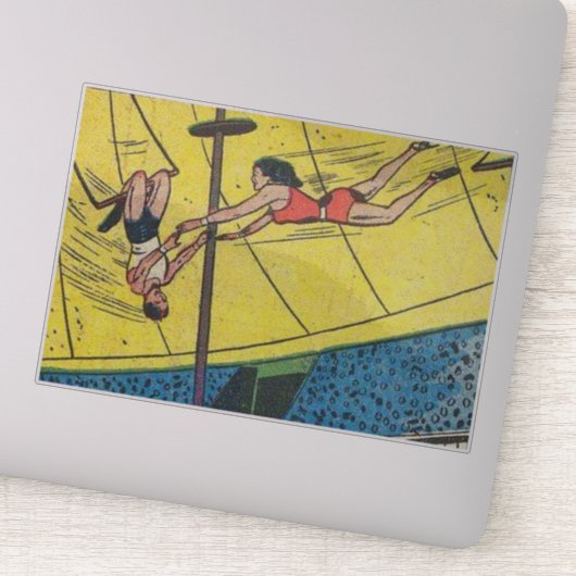 Horror  strips van 60 jaar | oud, klassiek en retr sticker (Detail)