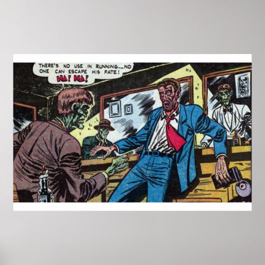 Horror  strips van 70 jaar | klassiek en retro poster (Voorkant)