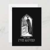 Horror thema monster aankondigingskaart (Voorkant / Achterkant)