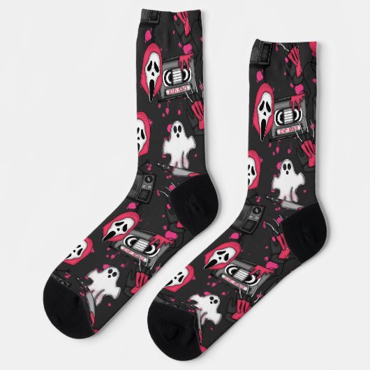 Horror Theme Crew Socks Sokken (Links)