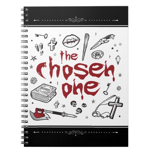 Horror TV Vampire Slayer Thema Schrijven Notitieboek (Voorkant)