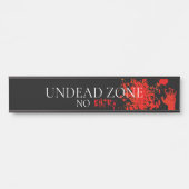 Horror Undode Zone Red Hand Deurbordje (Voorkant)
