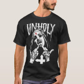 Horror Unholy Nun T-shirt (Voorkant)