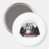 Horror Valentijnsdag Skeleton Couple Till Death D Magneet (Voorkant / Achterkant)