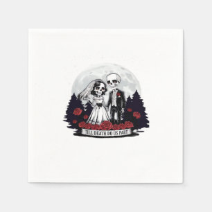 Horror Valentijnsdag Skeleton Couple Till Death D Servet