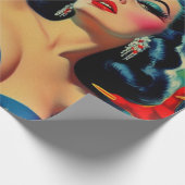  horror vampier meisje cadeaupapier (Hoek)