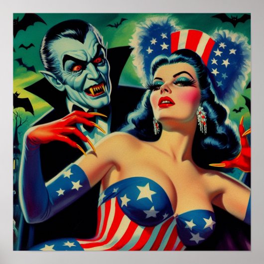  horror vampier meisje poster (Voorkant)