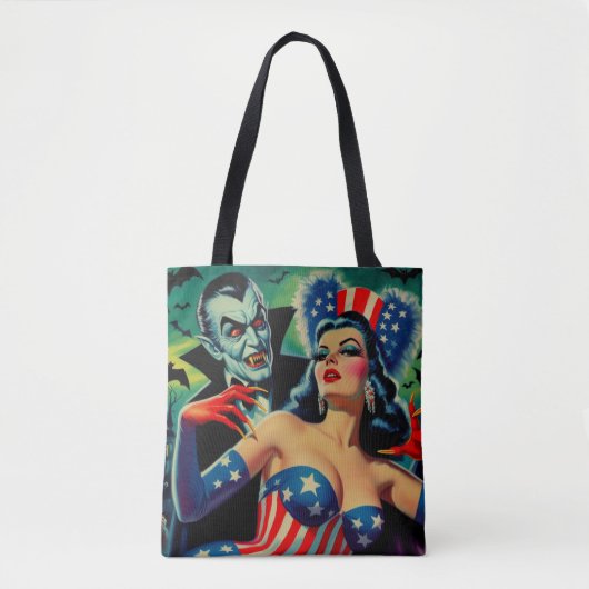 horror vampier meisje tote bag (Voorkant)