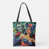 horror vampier meisje tote bag (Achterkant)