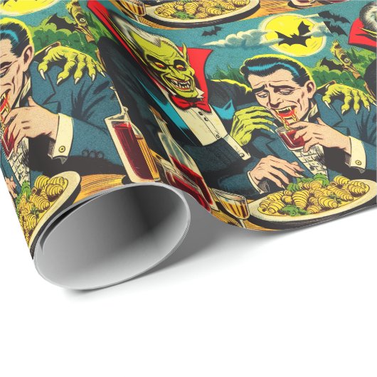  horror vampier strips cadeaupapier (Rol Hoek)