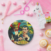  horror vampier strips papieren bordje (Feest)