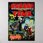 Horror van de omslag van de tombe-strip poster (Voorkant)