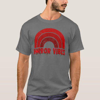 Horror Vibes Bloed Rode Regenboog Halloween vriend T-shirt