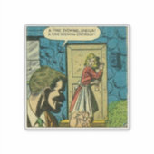 Horror vintage strips | Gouden tijdperk Sticker (Voorkant)