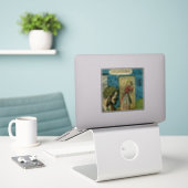 Horror vintage strips | Gouden tijdperk Sticker (Laptop op bureau)