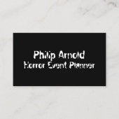 Horror-visitekaartje Visitekaartje (Voorkant)