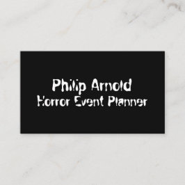Horror-visitekaartje Visitekaartje