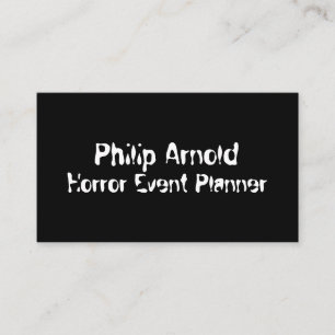 Horror-visitekaartje Visitekaartje
