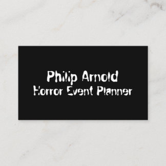 Horror-visitekaartje Visitekaartje