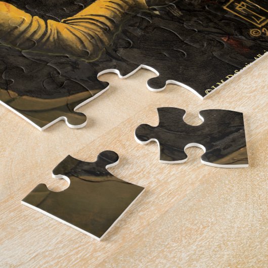 Horror voorbij de deur - puzzel legpuzzel (Zijkant)