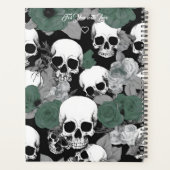 Horror Vrouwen Scull Jaar 2026 Maandelijks Dagelij Planner (Achterkant)