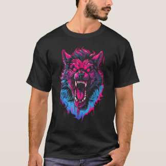 Horror Weerwolf Hoofd Halloween Mythologie Wolf Sh T-shirt