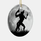 Horror Werewolf Full Moon Transformation - Koel Keramisch Ornament (Rechts)