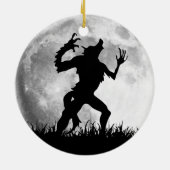 Horror Werewolf Full Moon Transformation - Koel Keramisch Ornament (Achterkant)